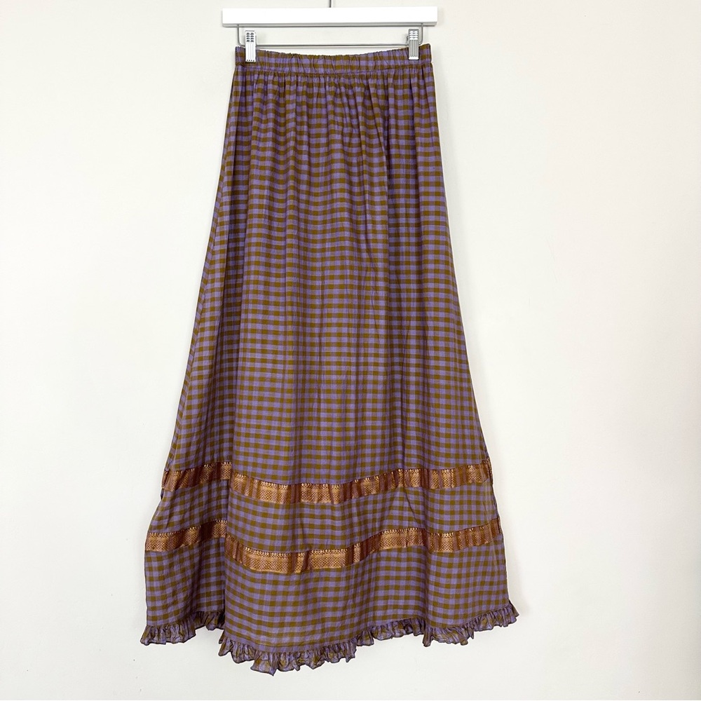 CP Shades Sausalito Plaid Maxi Skirt